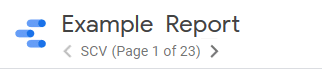 Data Studio report title - double click to update it when in 'edit' mode